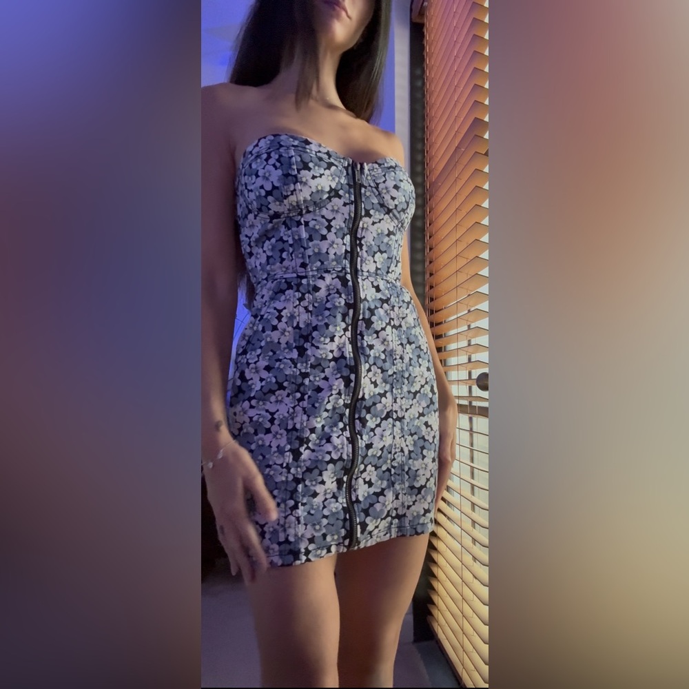 Divided mini dress